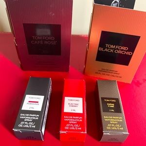 Tom Ford 5 x samples 2ml, 1.5 ml New